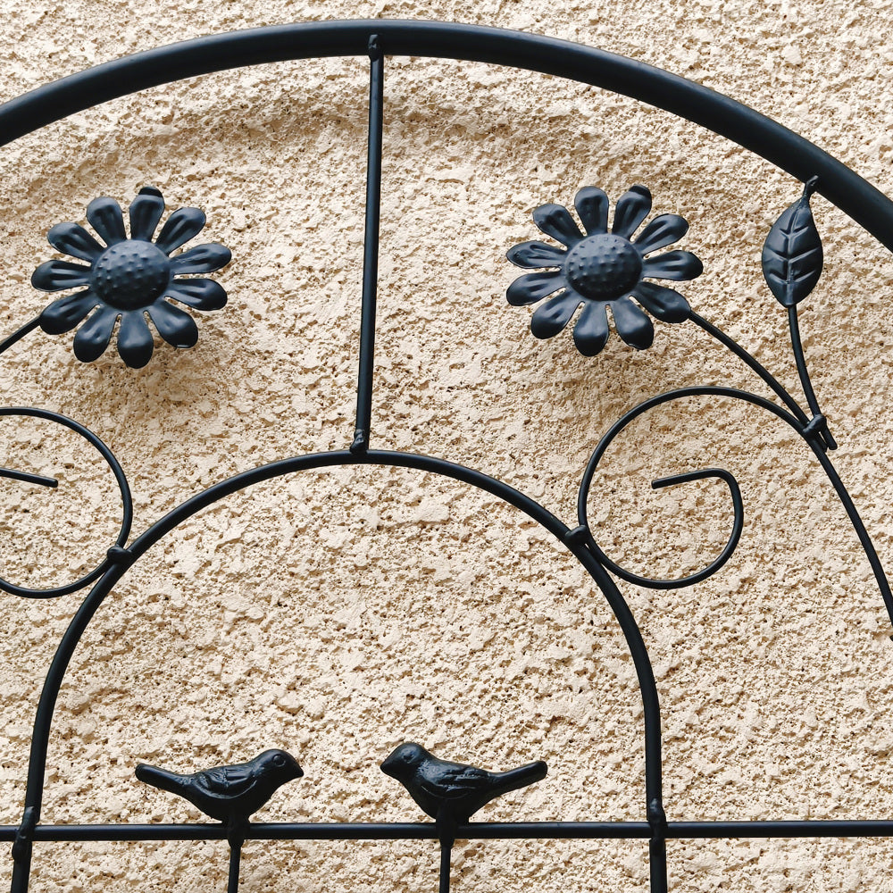 2 Pack Metal Garden Trellis 71" x 19.7" Rustproof Trellis for Climbing Plants Outdoor Flower Support Black