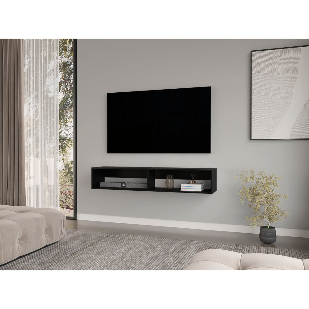 Floating Tv Stand Moore, Living Room, White Oak