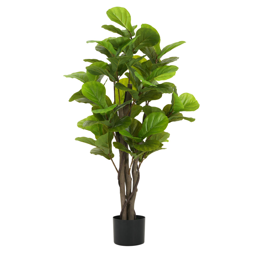51" Artificial Fiddle Leaf Fig Tree With Pot