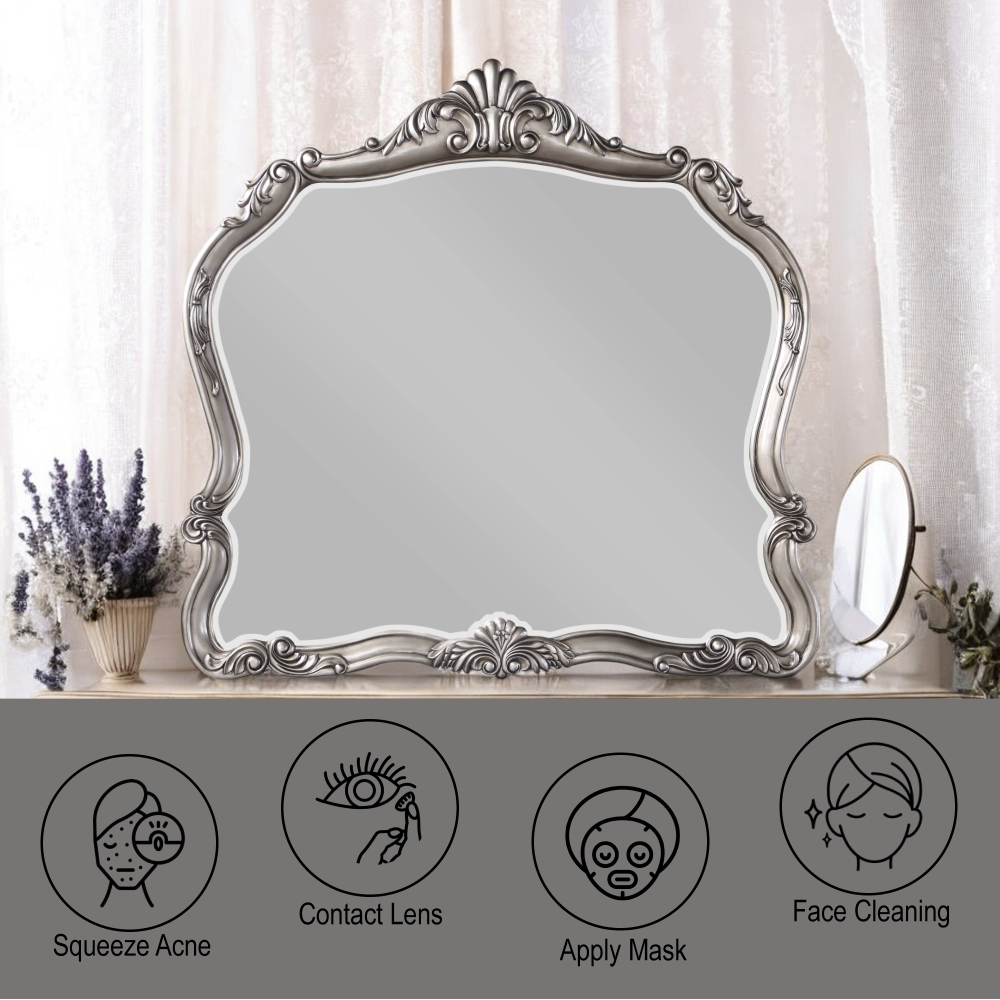 Ariadne Antique Platinum Finish Mirror