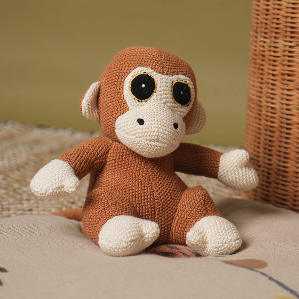 100% Handcrafted Cotton knitted Soft Monkey Plush Toy/Soft Toys