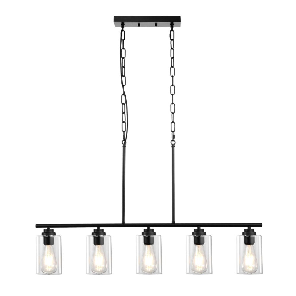 5-Light Kitchen Island Pendant Lights 60W Adjustable Dining Room Light E26