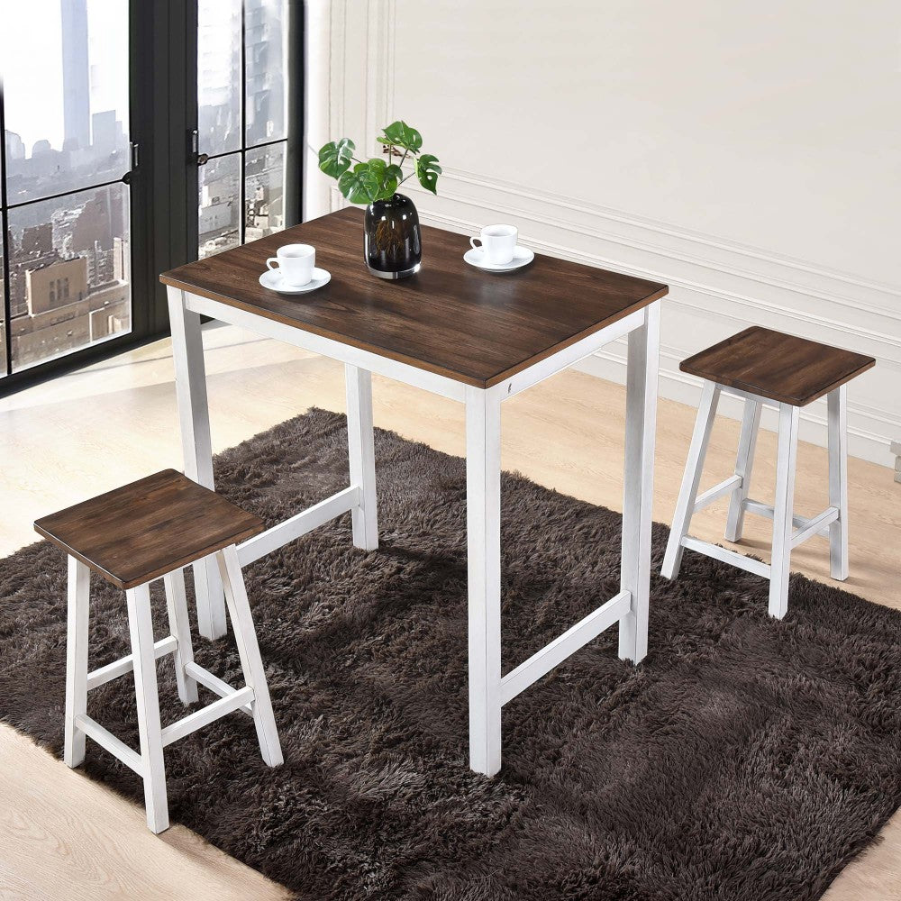 3 Pieces Counter Set Hanging Stool Easy To Clean For Small Space