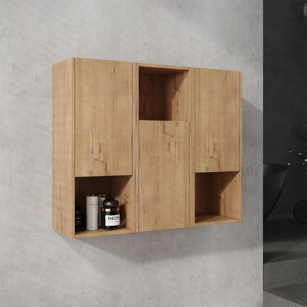 12" Bathroom Side Cabinet,Soft Close Doors,Float Mounting Design,(KD-Packing)