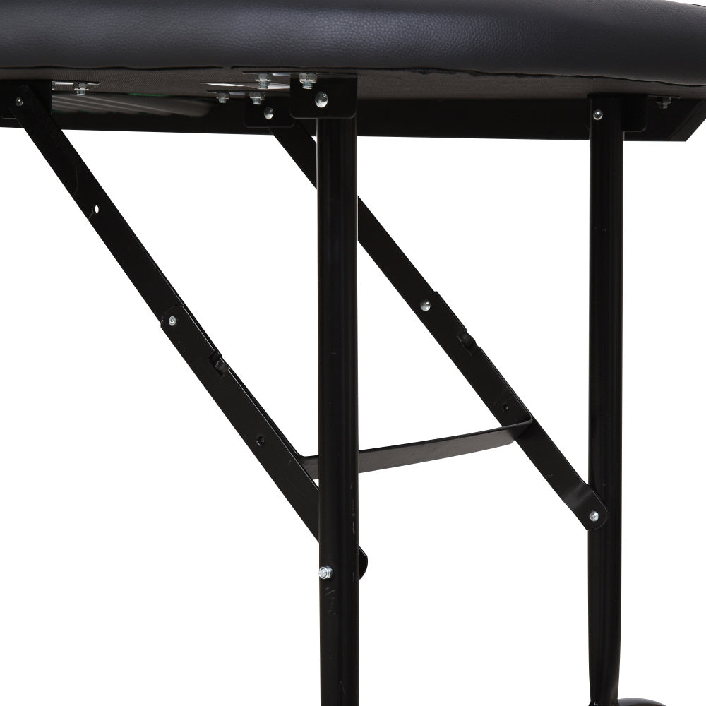 Soozier Poker Table Foldable, 72" Blackjack Table for 7 Players with Chip & Cup Holder, Green Felt