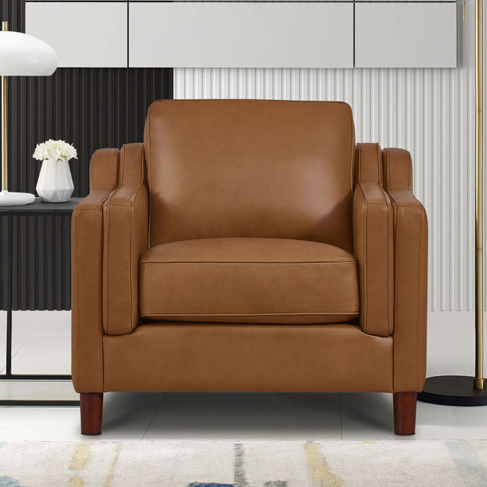 Bella Top Grain Leather Loveseat