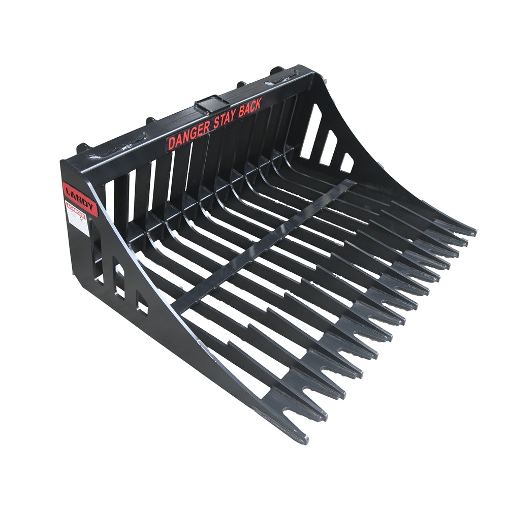 Small Skid Steer Track Loader Rock Bucket, Fit Small Skid Steer Loader