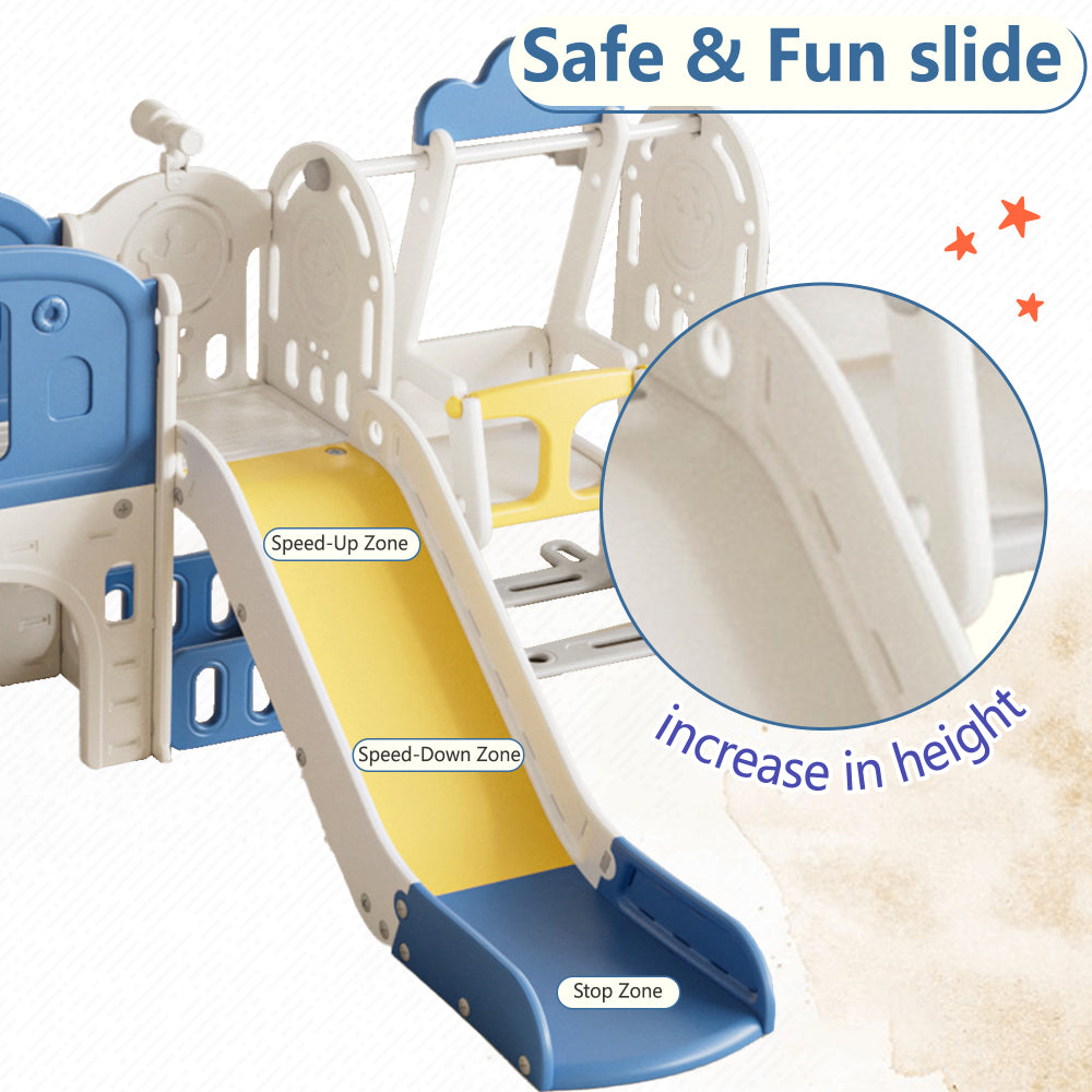 Toddler Slide, Kids Slide for Toddlers Age 1-4, 11in 1 Baby Slide Outdoor Indoor Playground with Basketball Hoop and Extra long aisle, Strong swing,Sturdy and Easy Assembly Toddler Playset.