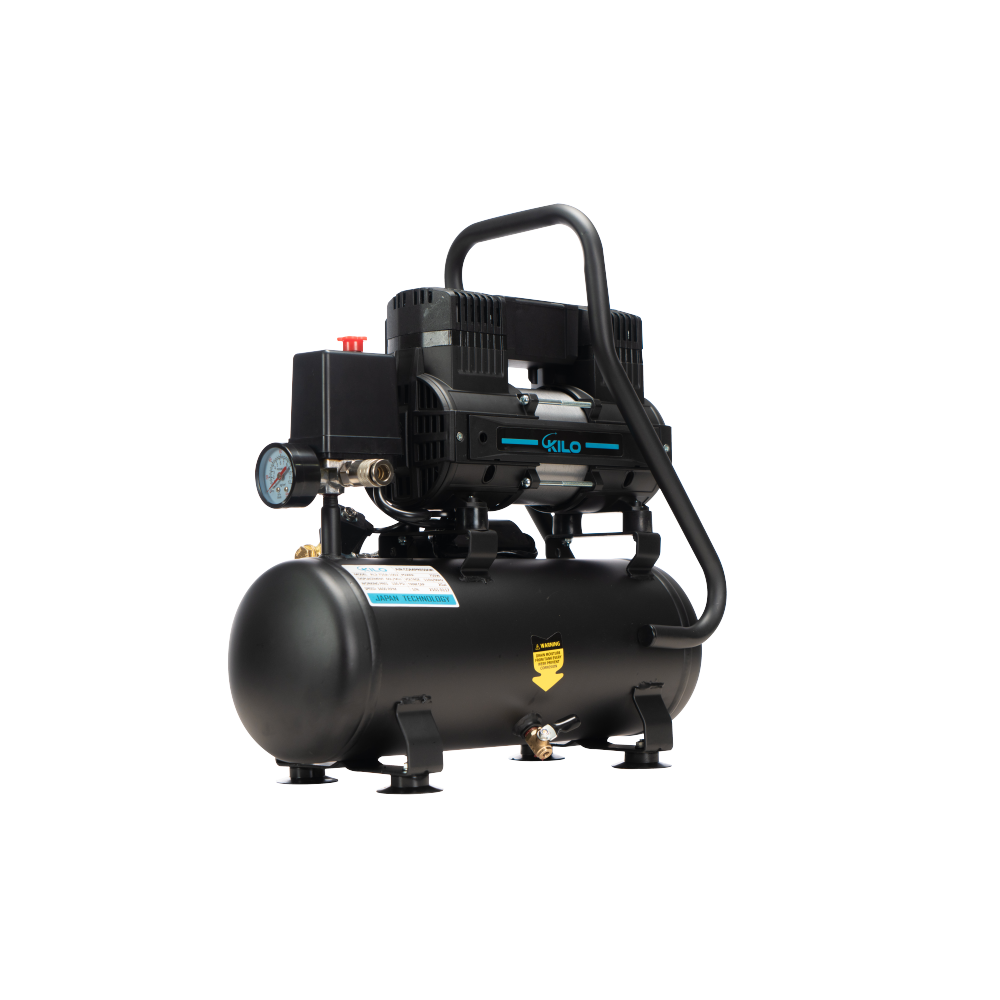 2 Gallon Oil Free Air Compressor, 1.0HP,  Max.100 PSI Pressure, 65dB Ultra Quiet Compressor for Auto Repair, Tire Inflation, Spray Painting, Woodwork Nailing