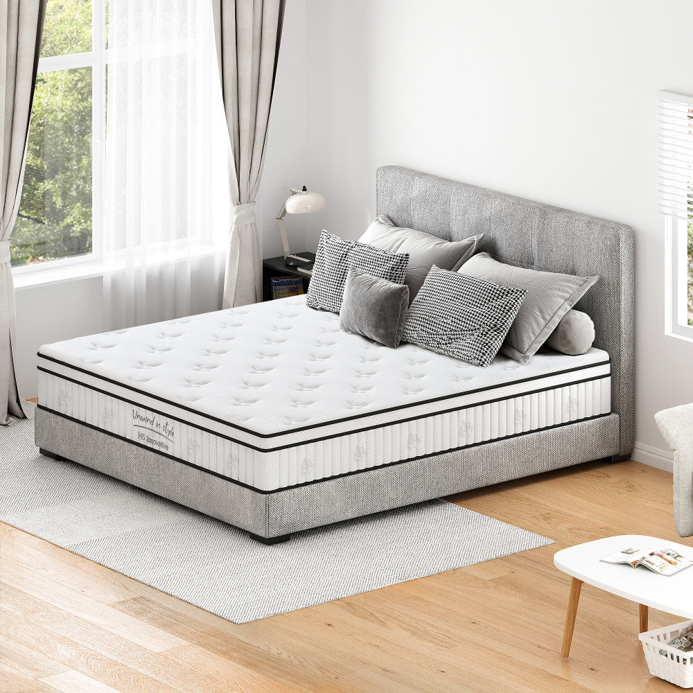 Full Size Mattress,12 Inch Hybrid Mattress, Individually Pocketed Innerspring, Medium FirmFull