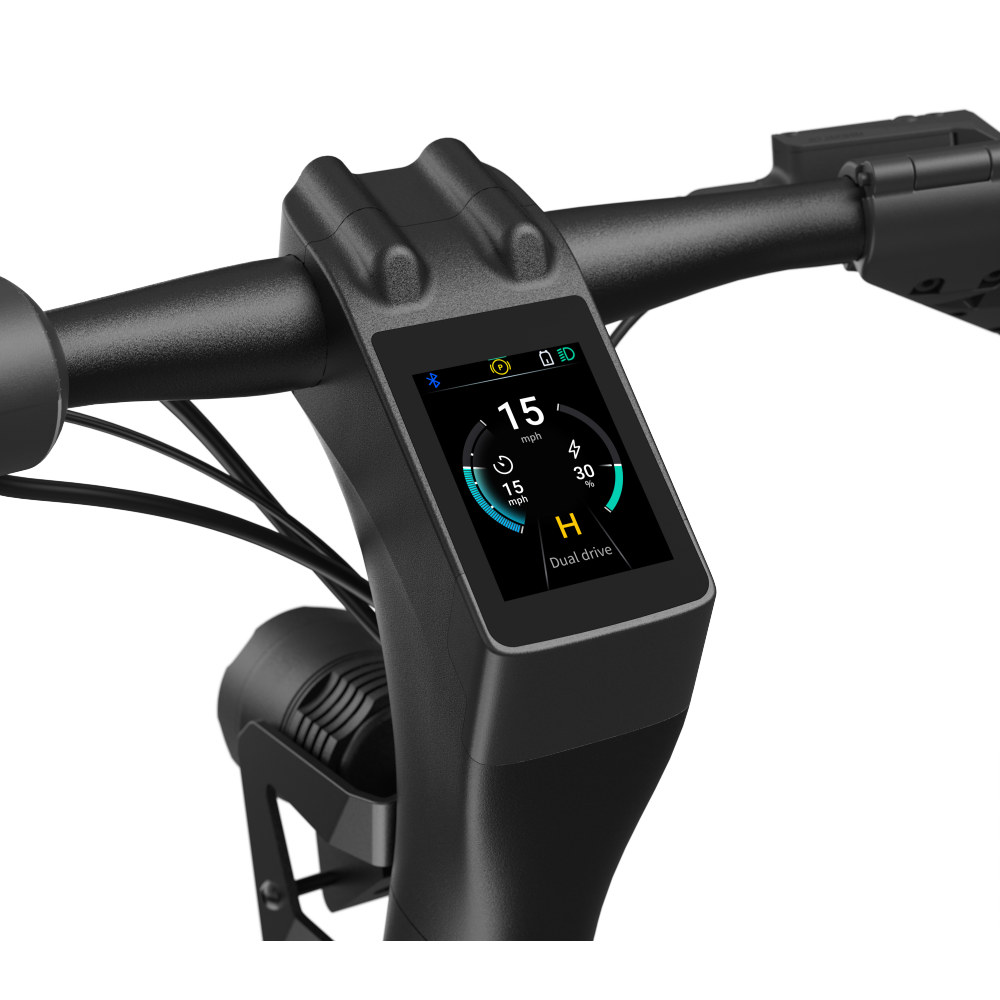 Super Electric Scooter w/31 mi Max Range & 37 mph Max Speed - Black