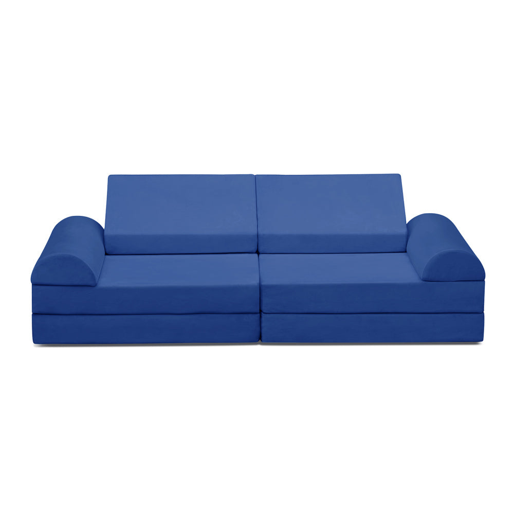 Modular Kids Play Sofa,8-Pieces Convertible Modular Play Sofa Bes for Playroom,Bedroom, Muti-purpose Play Couch for Kids,Grey