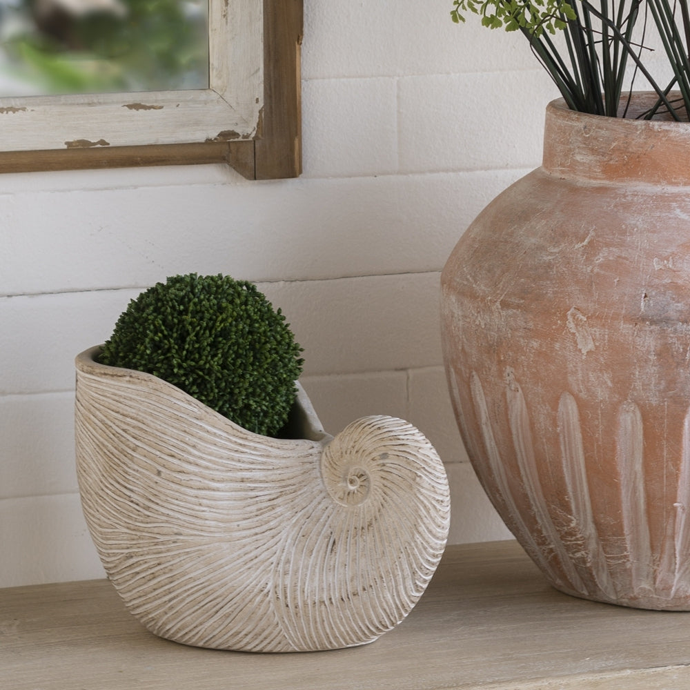 Cement Bust Wall Planter - Indoor Outdoor Home Garden Decor, 8" x 4" x 9"
