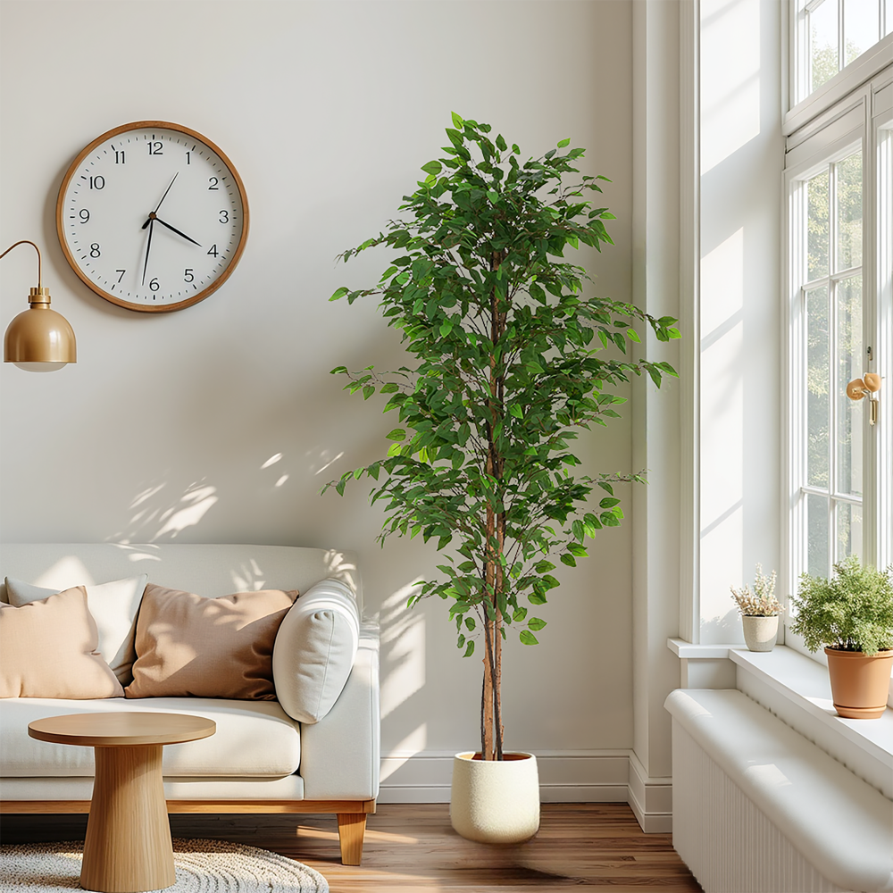 74" Artificial Ficus Tree With Pot