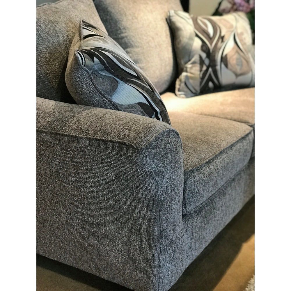 Camero Platinum Fabric Pillowback Loveseat