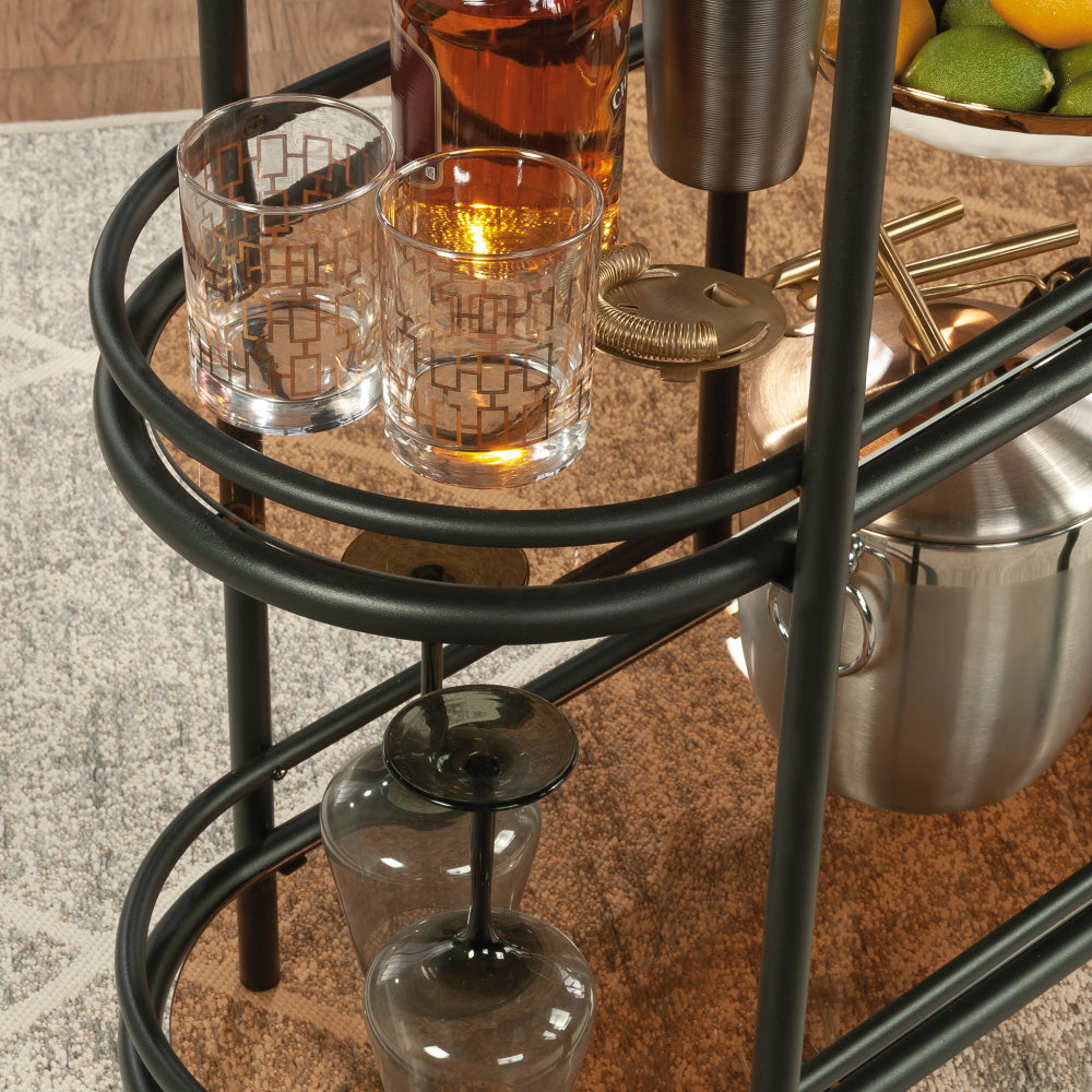 Bar Cart, Black finish