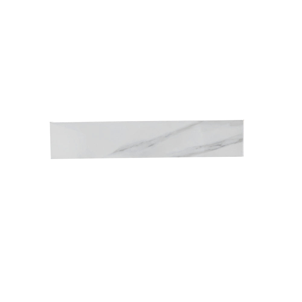 22 Inch Sidesplash , Bathroom Vanity Top with Backsplash ,4" Height Backsplash, for Vanity Top, Carrara white with veins