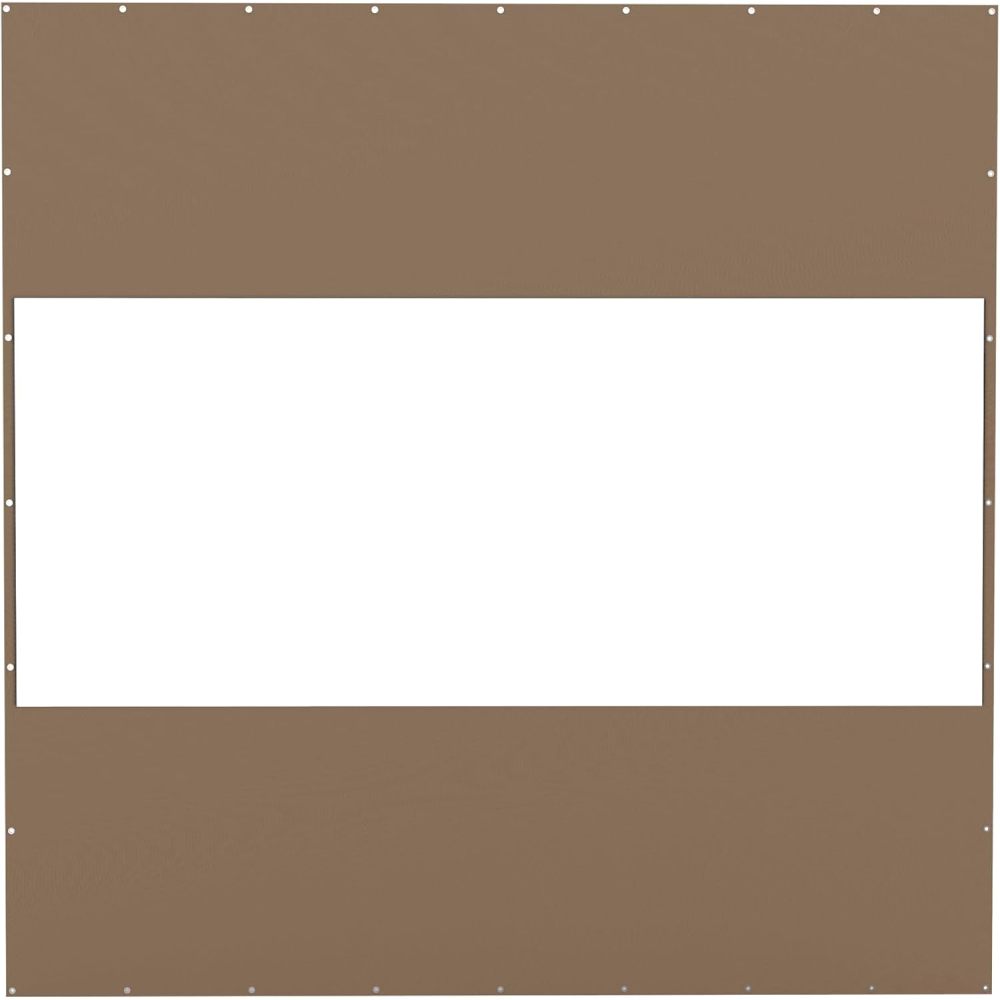 Heavy Duty Outdoor Clear Panel Curtain, 18 oz Waterproof PVC Polyester Curtain, Weather Resistant & Tearproof for Patios, Gazebos, Pergolas, Privacy Screen (10'H x 7'W, Gray)