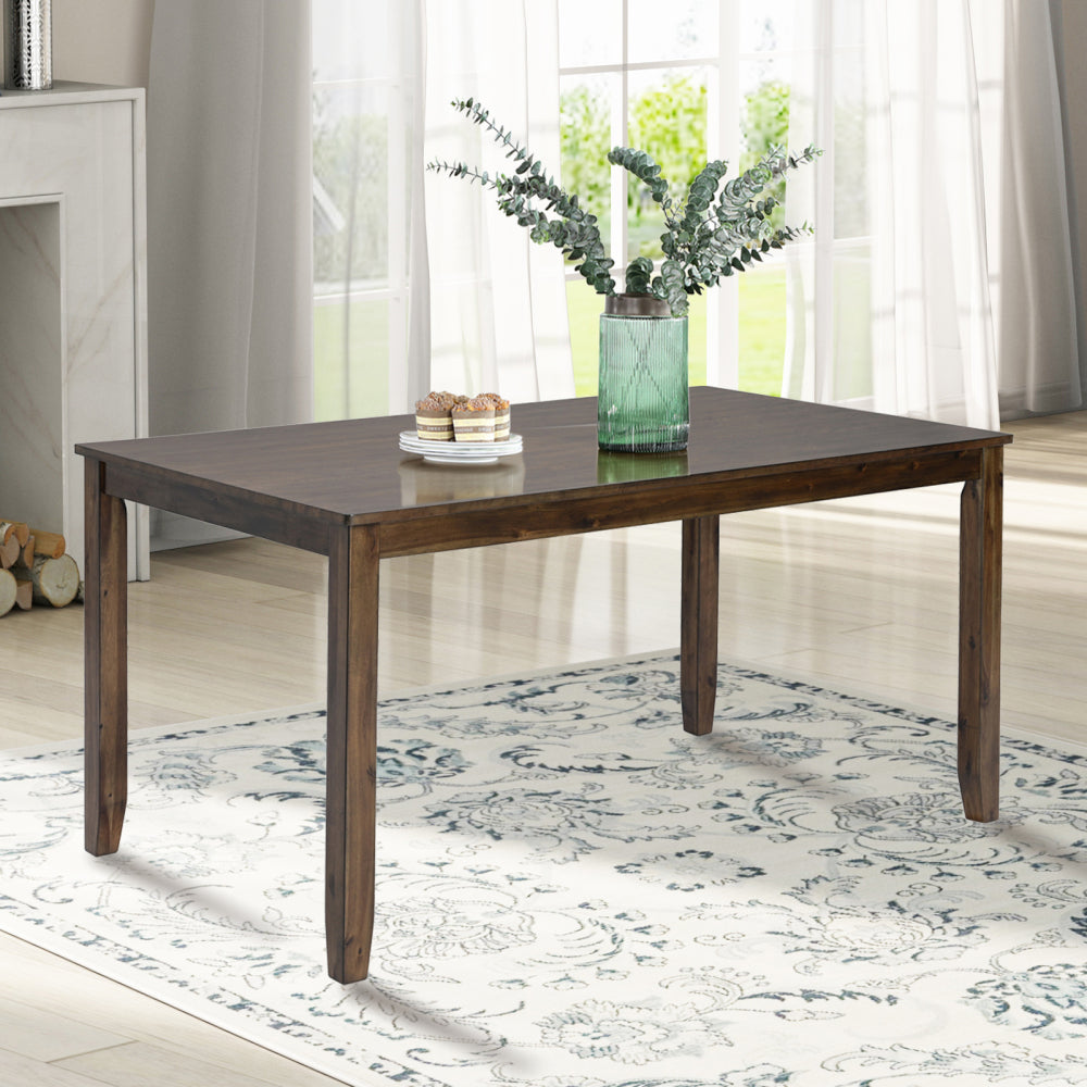 Wooden Dining Square Table, Kitchen Table for Small Space, 4 Person Counter Height Table, Gray,
ONLY THE TABLE