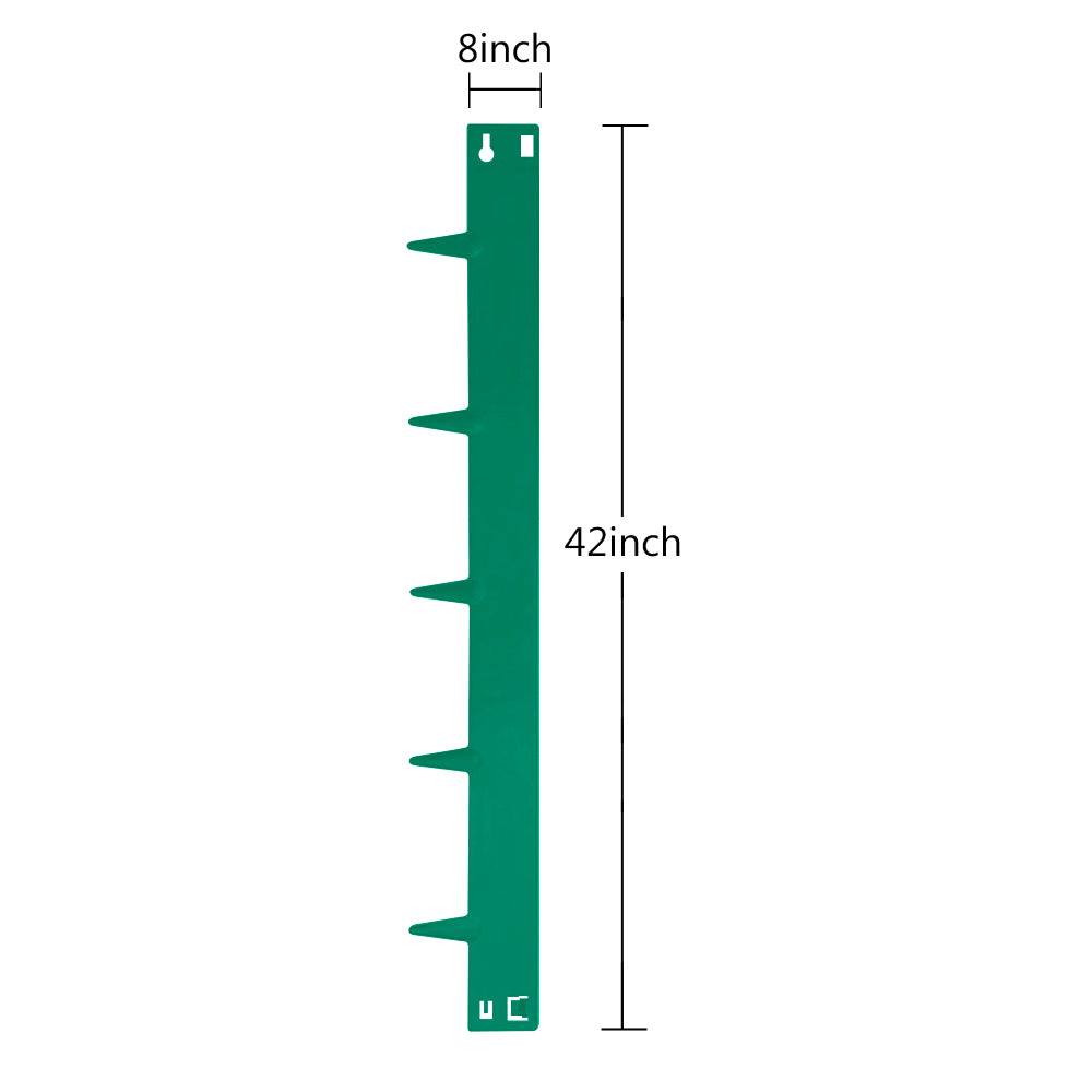 2-Pack Heavy Duty Corten Steel Landscape Edging – 42 Inch Strips, 8 Inch Depth Metal Edging for Landscaping, Easy to Install Hammer-in Edging for Durable and Waterproof Garden Borders