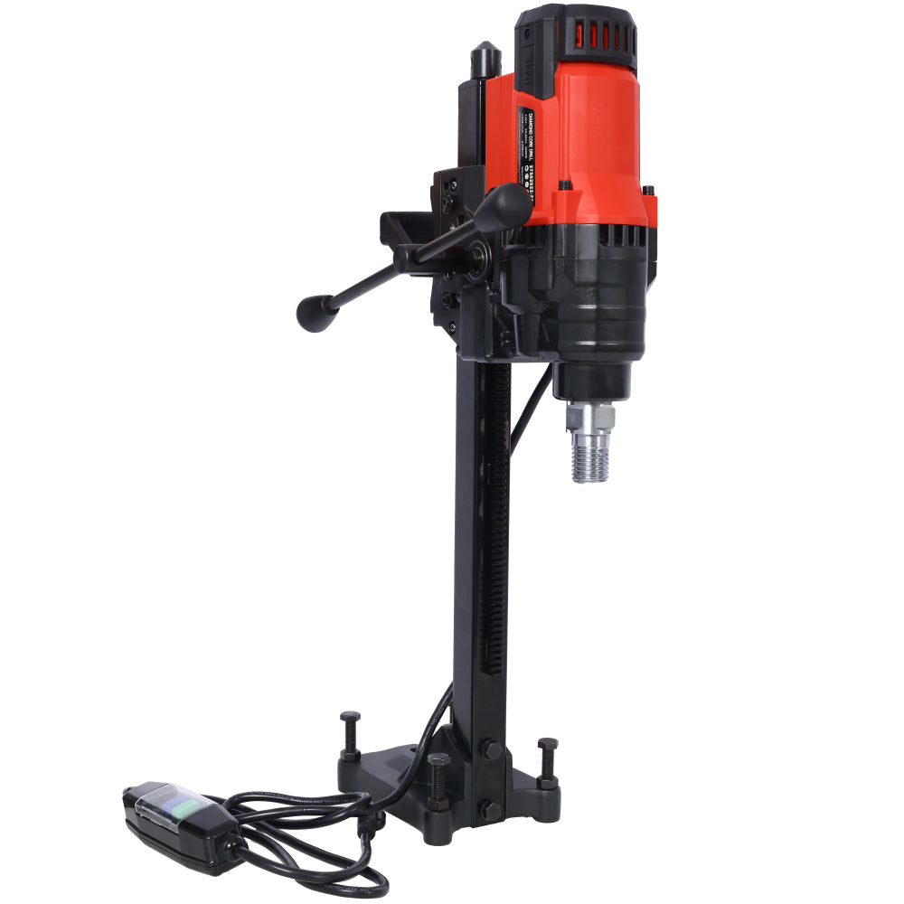 Diamond Core Drilling Machine, 8in Wet&Dry Concrete Core Drill Rig with Stand, 750RPM Speed,8in Drilling Diameter for Concrete Brick Block Stone, 3000W