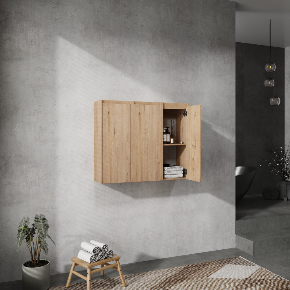 12" Bathroom Side Cabinet,Soft Close Doors,Float Mounting Design,(KD-Packing)