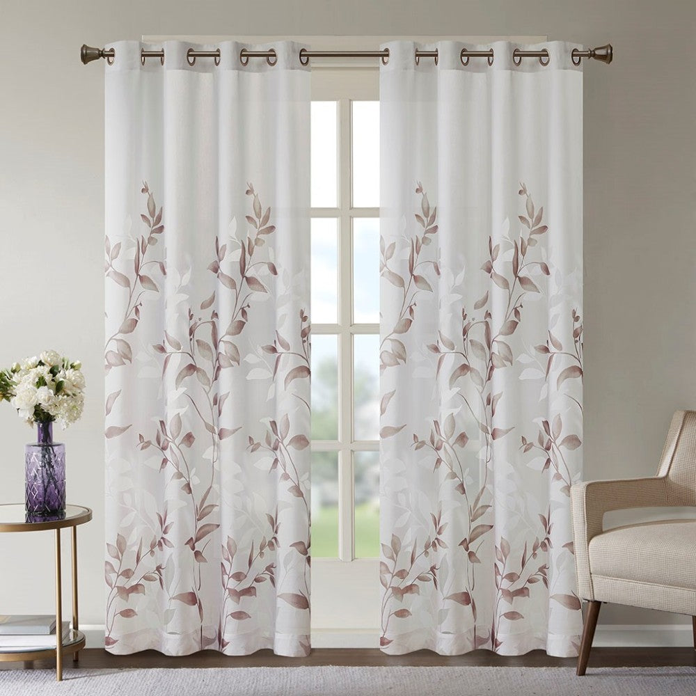 Burnout Printed Curtain Panel(Only 1 Pc Panel)