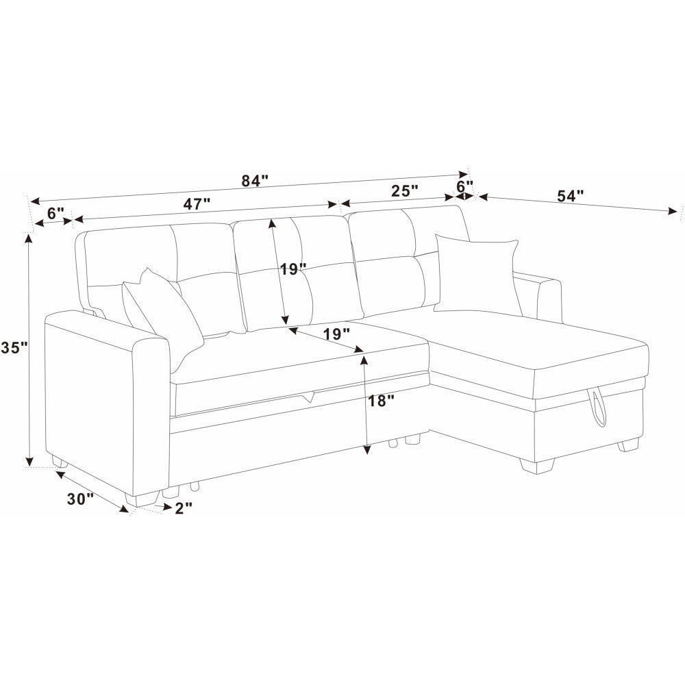 Upholstered Sleeper Sofa