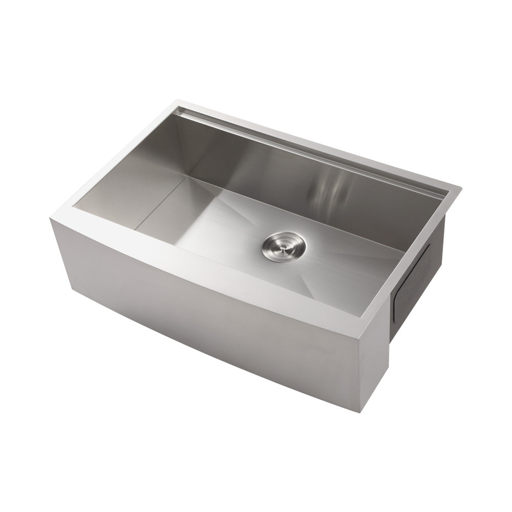 36x22x10"Farmhouse Apron Single Bowl Stainless Steel Kitchen Sink with Workstation