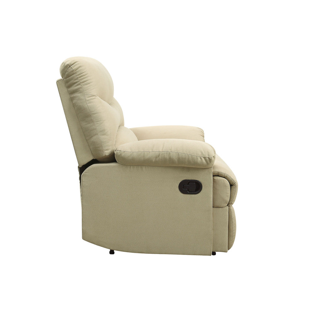 Arcadia Beige Microfiber Motion Recliner