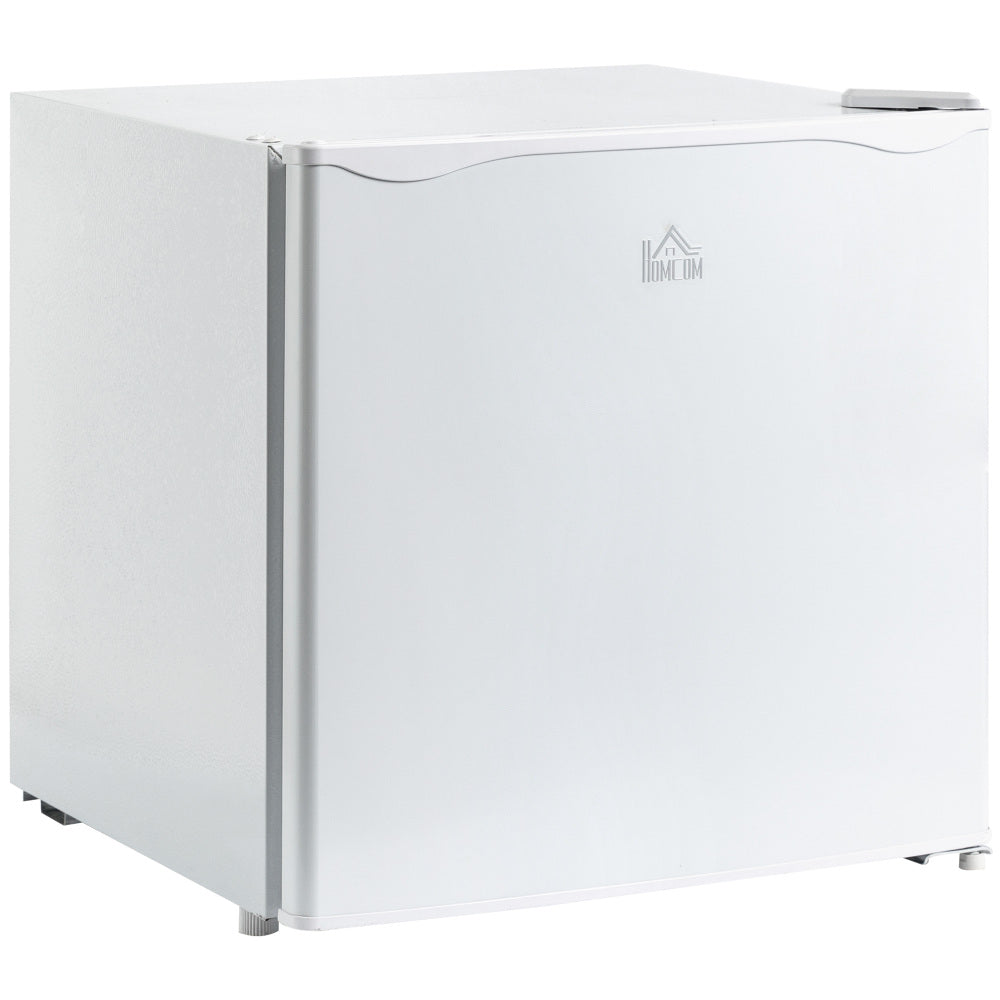 HOMCOM Mini Freezer Countertop, 1.1 Cu.Ft Compact Upright Freezer with Removable Shelves, Reversible Door for Home, Dorm, Apartment and Office, White