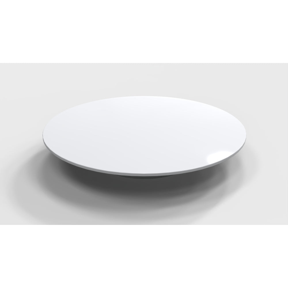 Matte white cover of brass pop-up drainer for stone resin freestanding bathtub