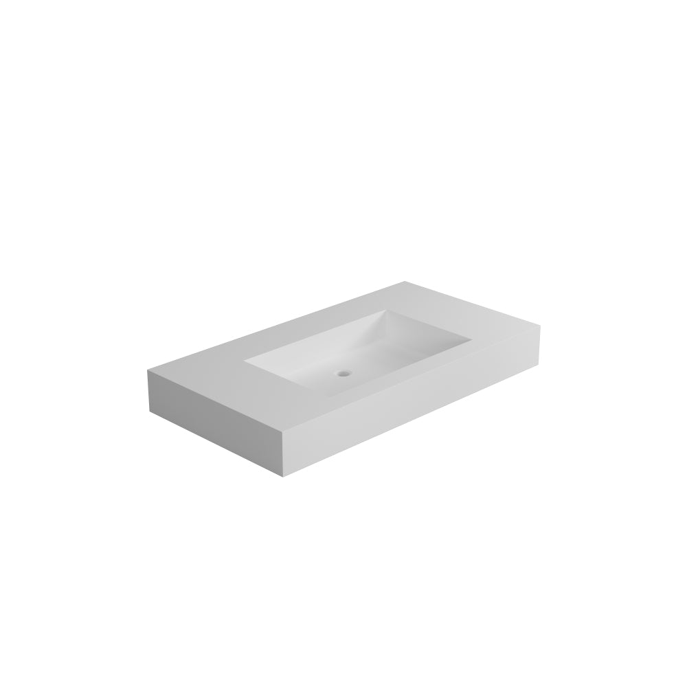 Stone Resin Solid Surface Bathroom Vanity Basin Sink