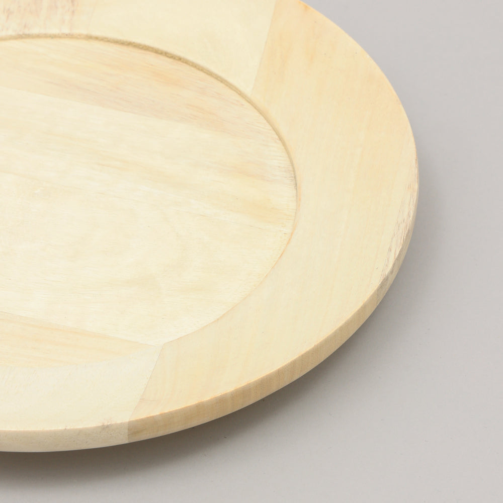 Handcrafted 13" Wood Charger Plate Wooden Dinning Placemat Artisan Wood Tableware