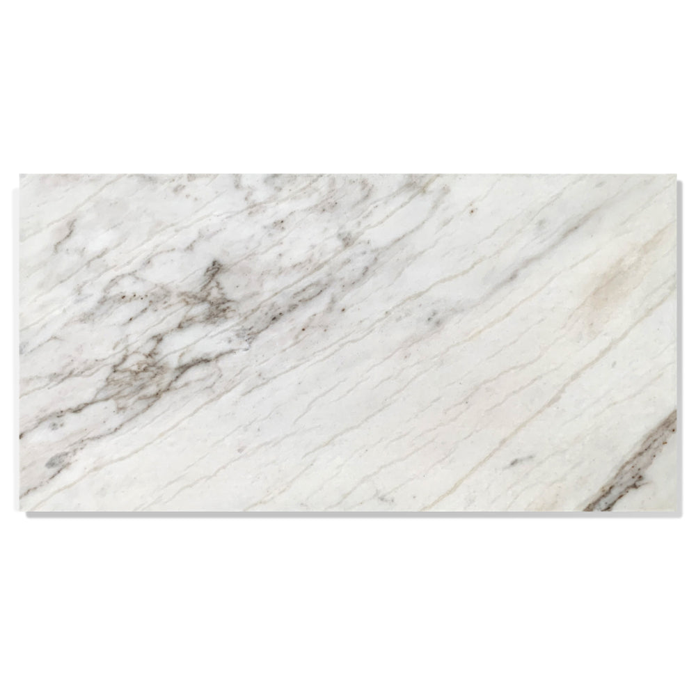 12*24 White marble, natural marble, for wall and floor, polished marble tile, natural stone, genuine marble, real marble, 1 box 4 pcs