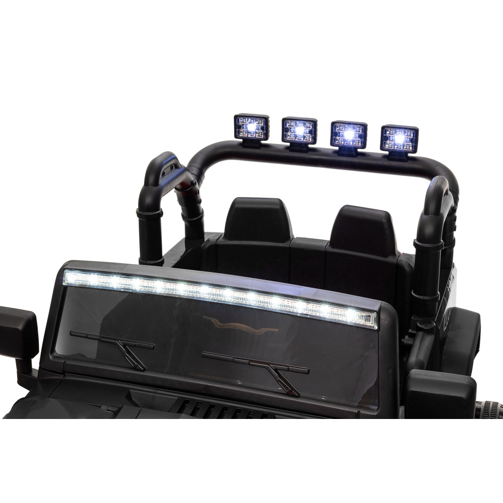 24V 9Ah Ride on Toy for Big Kids, 2-Seater Powered Ride-on Truck Car with Remote,black