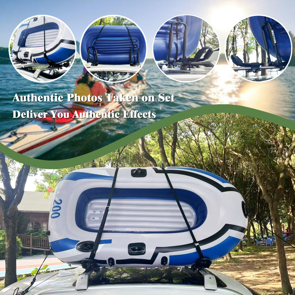 Kayak Roof Rack, Aluminum Kayak Carrier Folding J-Style Universal 4-in-1 Multifunction for Canoe, SUP, Kayaks, Surfboard Rooftop Mount on SUV, Car and Truck Crossbars