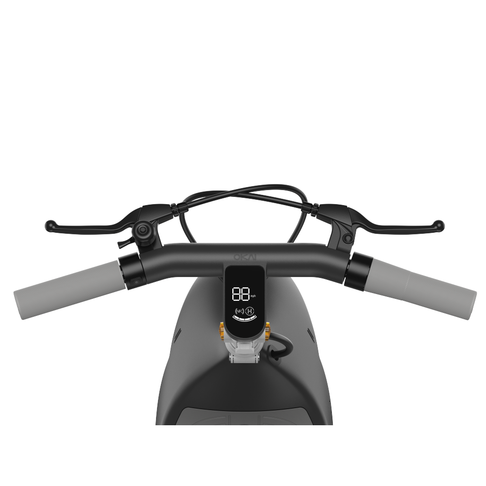 Electric Scooter with Foldable Seat w/35 Miles Operating Range & 15.5mph Max Speed - Black