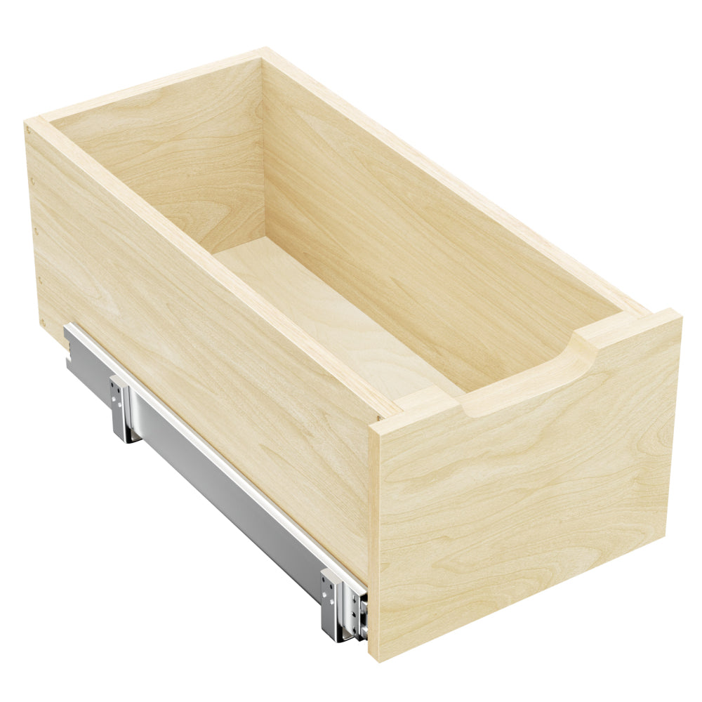 Hard Close Pull Out Cabinet Organizer 8" High Drawer 10½" W x 21" D Wood Slide Out Shelves Cabinet Storage Organizer with Full Extension Rail Slides Pull Out Drawer for Kitchens Cabinet Pantry