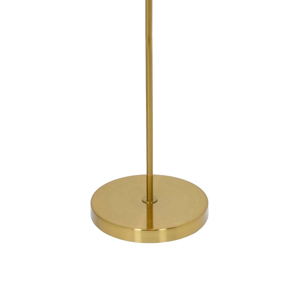 Tall Corner Floor Lamp for Living Room, Bedroom & Office Space Illumination, Spectra Floor Lamp - Gold outer and White inner 110~120V