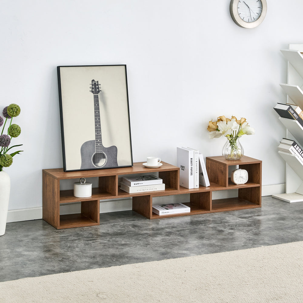 2 Pieces Cube TV Stand,Free Combination Gaming Entertainment Center Media Stand,Open Storage Bookcase Shelf for Living Room,2 Shelf Bookcase L-Shaped TV Console Stand,with Dimensions of 47.2*12*13.4.