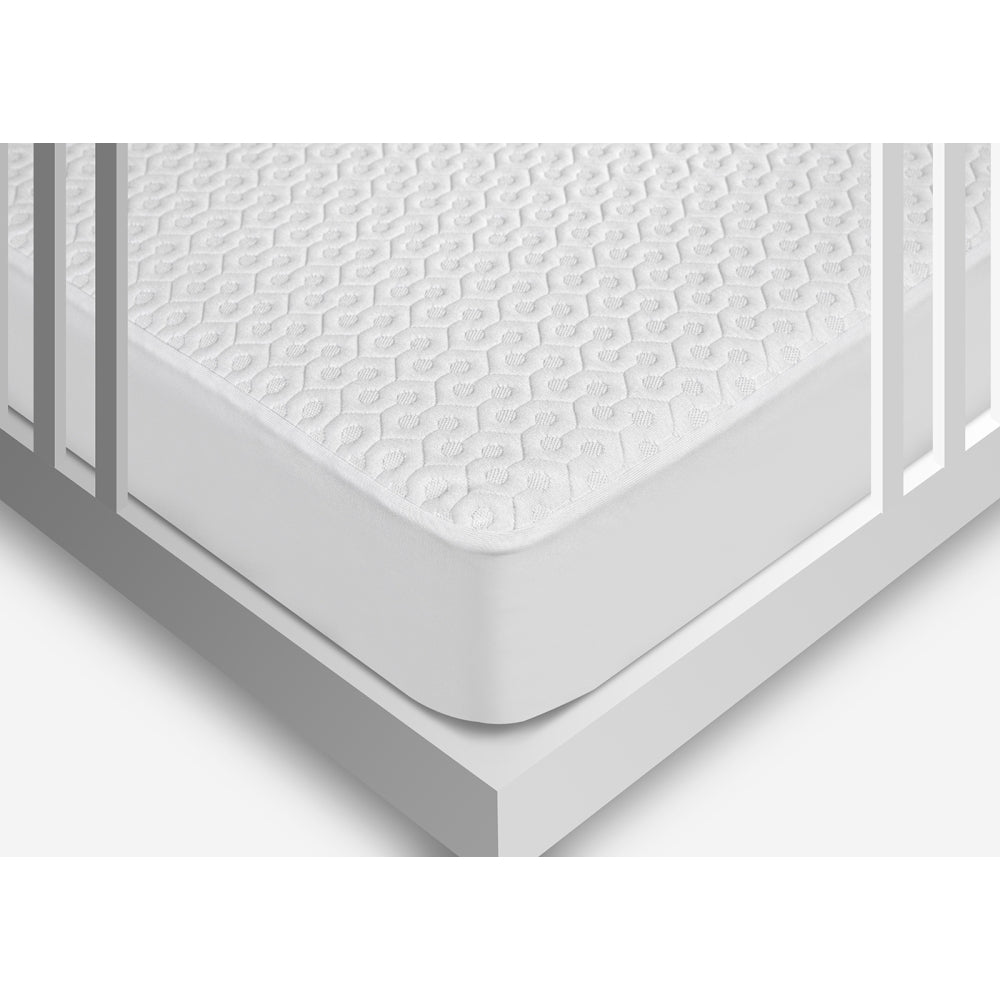 Bed Gear Dri-Tec Crib Mattress Protector, White