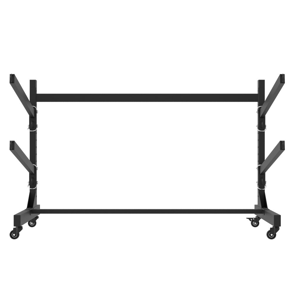 Freestanding Kayak Storage Rack – Holds 2 Kayaks, Heavy-Duty Adjustable Stand with Lockable Wheels for Kayak, Canoe, SUP & Surfboard