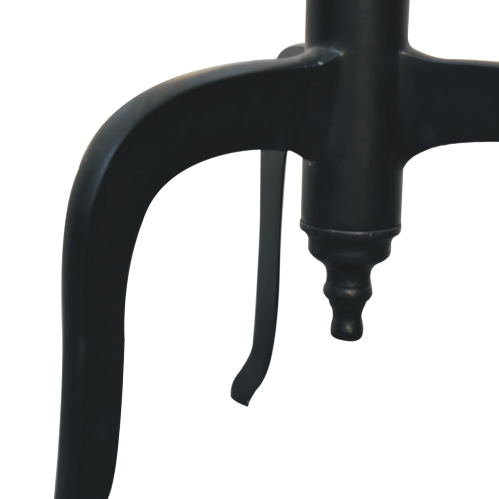 Solid Wood Black Coat Stand