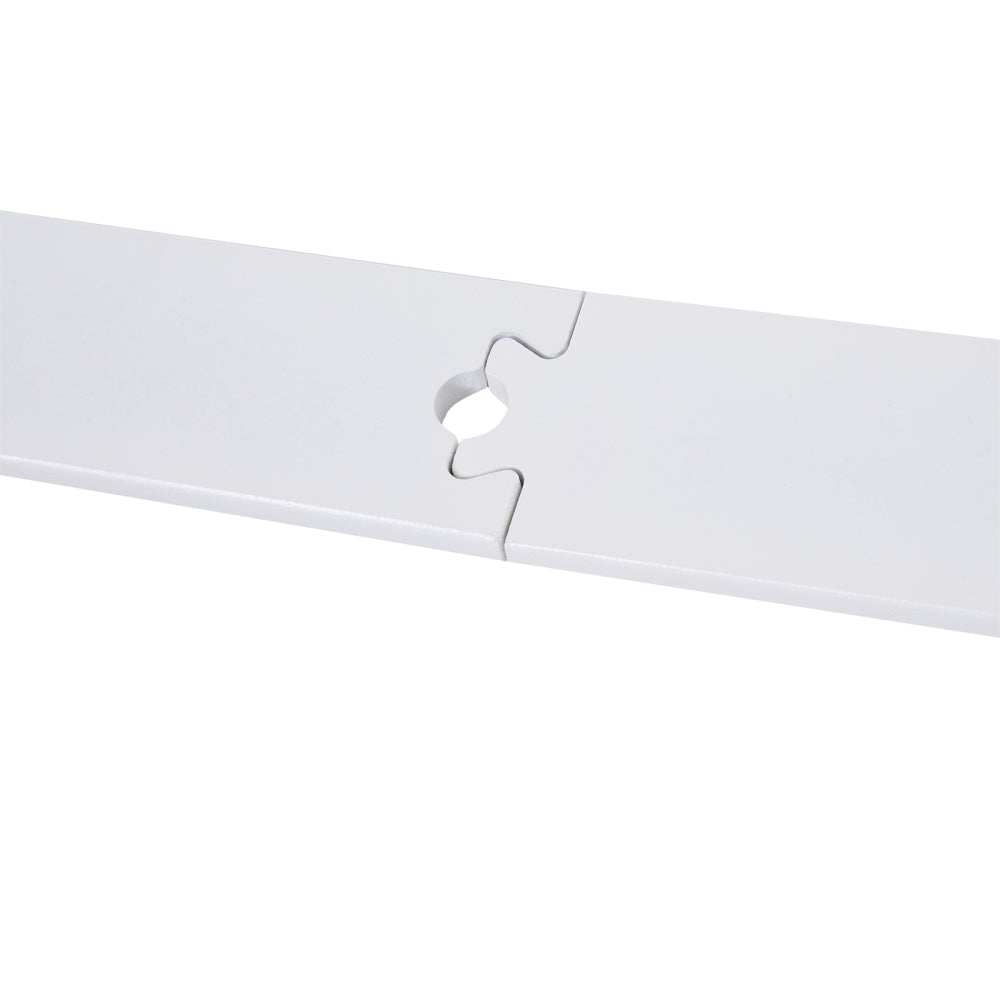 HOMCOM 6' Rustic Interior Sliding Barn Door Mounting Hardware Kit, White