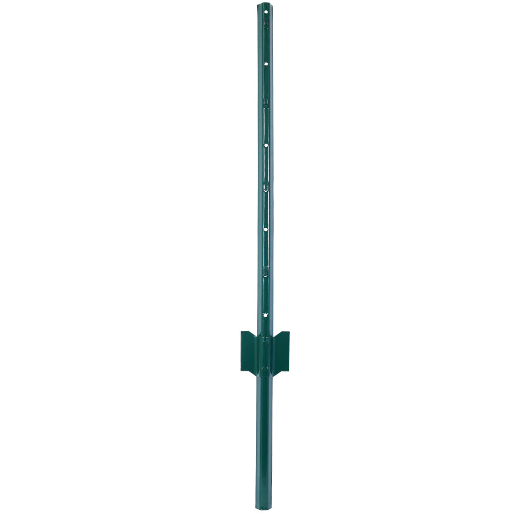 Fence Posts 3Feet - 10Pack, Heavy Duty Metal Fence Post with U-Channel, Steel Fence U-Post for Holding Garden Wire Fence, Corner Anchor Posts etc.