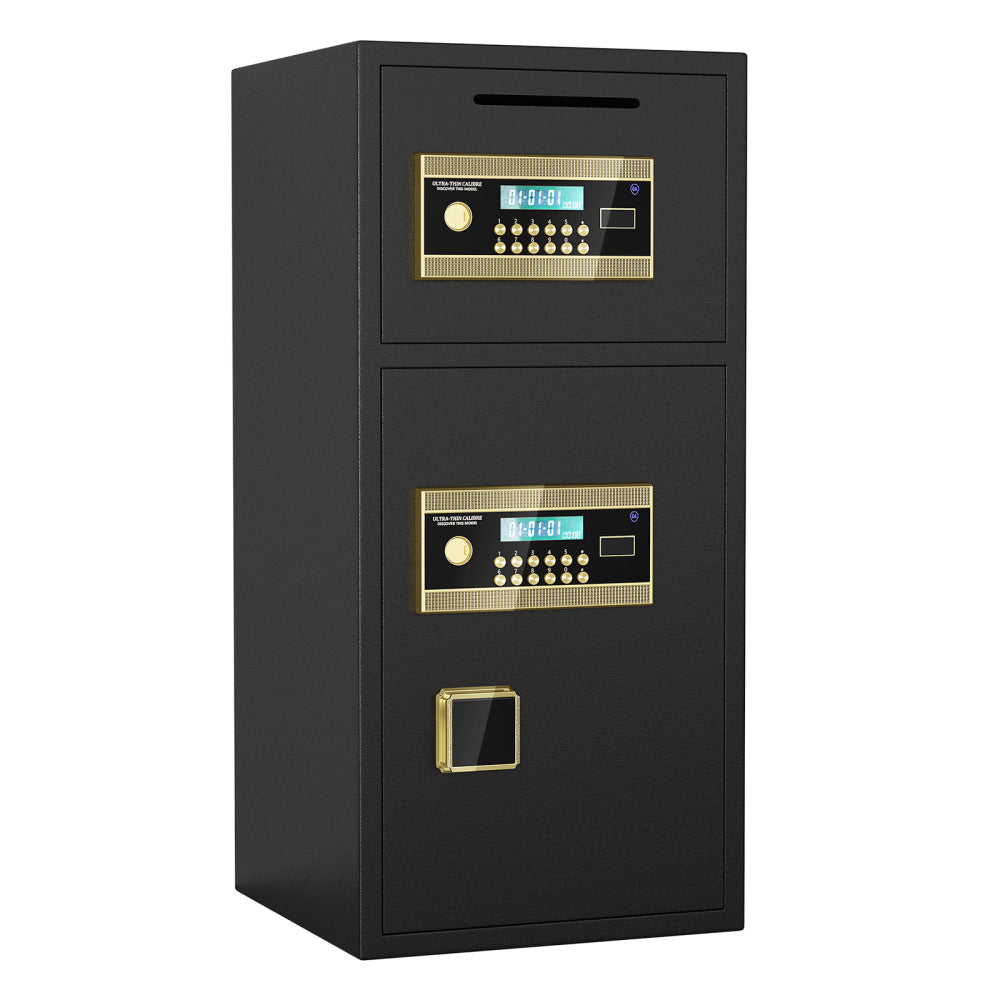 Large Double-door Coin-operated Safe,Digital Security Safe with Fireproof and Waterproof Bag,6.5 Cubic Feet Safe Box with Hidden Code Function for Home,Office and Hotel
