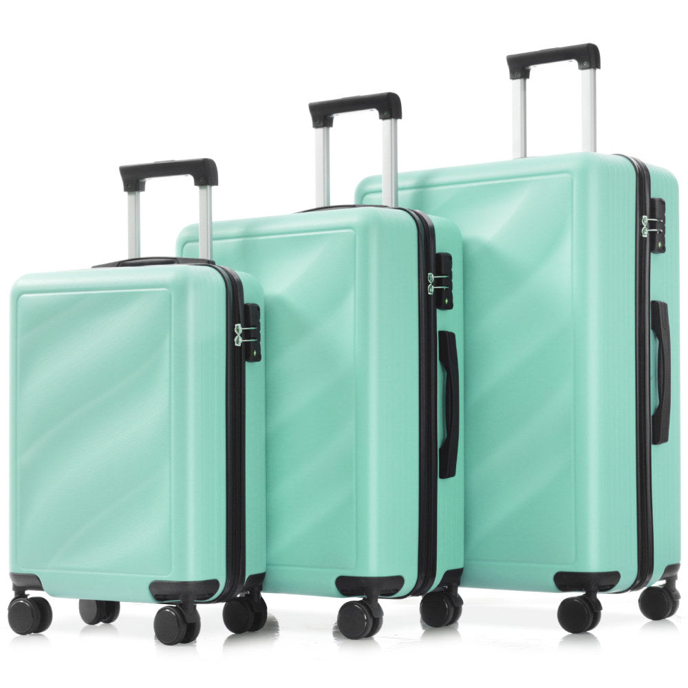 Luggage Set 3 Piece, Lightweight Durable ABS Suitcases with Spinner Wheels and TSA Lock, Carry-on & Checked Travel Luggage (20"/24"/28")