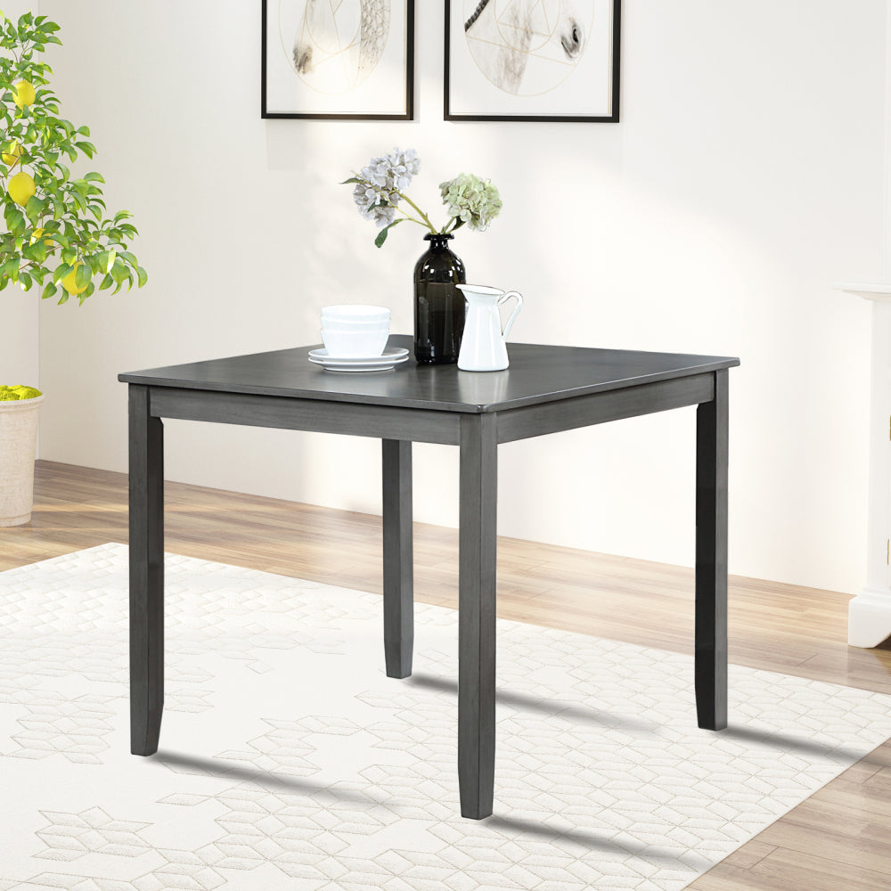 Wooden Dining Square Table, Kitchen Table for Small Space, 4 Person Counter Height Table, Gray,
ONLY THE TABLE