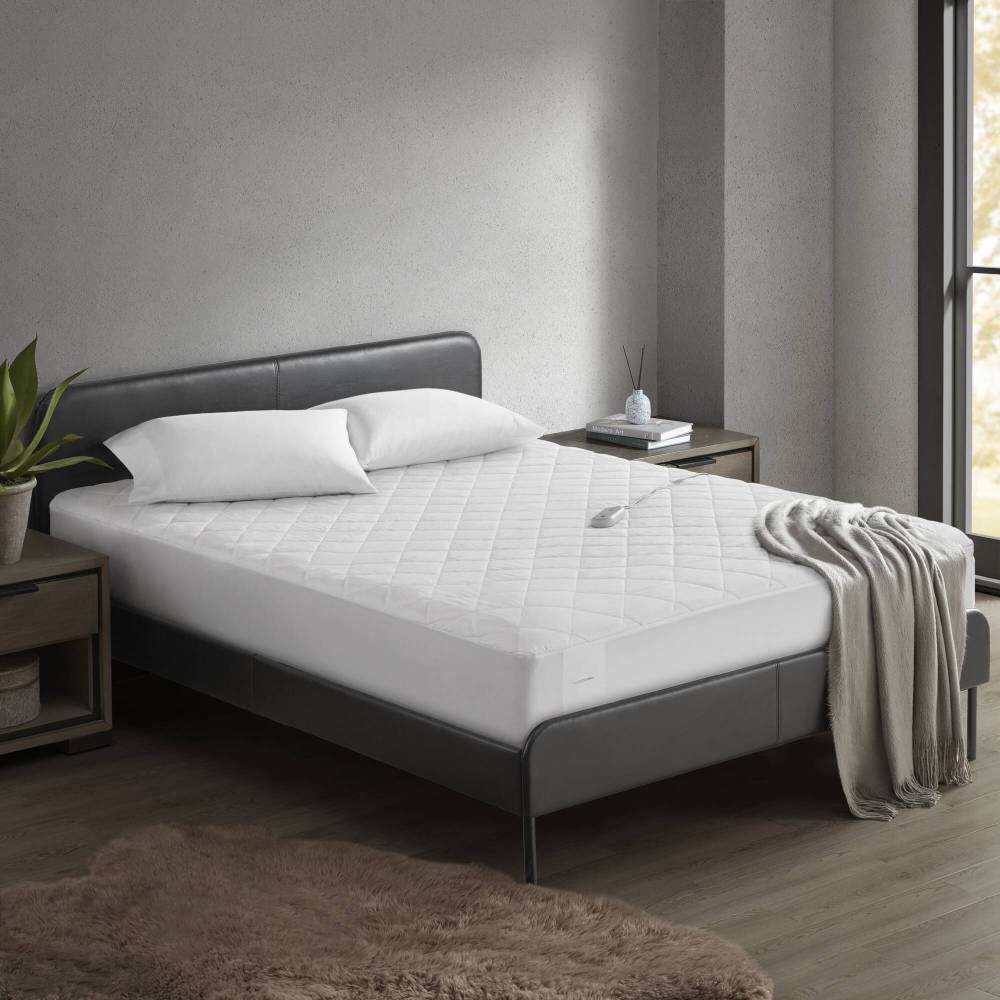 1 PCS King Heated Mattress Pad White